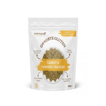 Naturiga Goodbye 40 gr Glutensiz Havuç-Zerdeçal Kraker