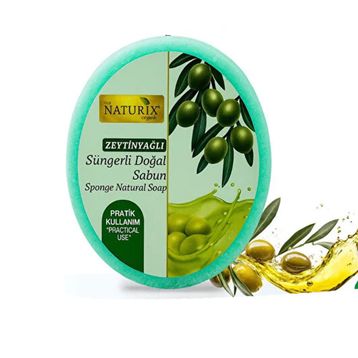 Naturix Doğal Süngerli 150 gr Zeytinyağlı Sabun