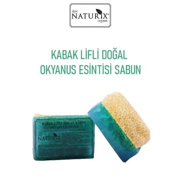 Naturix Mineralli Nemlendirici Peeling Etkili Ocean Soap 130 gr Doğal Kabak Lifli Okyanus Esintisi Sabun
