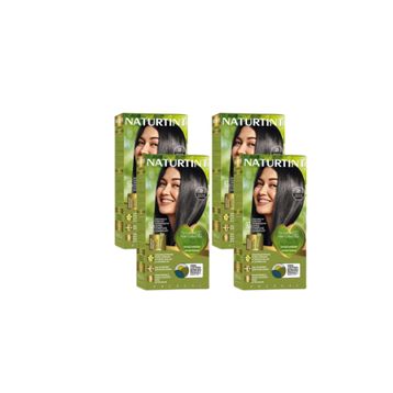 Naturtint 1N Abanoz Siyahı 4x170 ml Doğal Saç Boyası