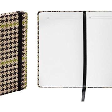 Nava Pt320P Kumaş Ekose Balıksırtı Desenli A5 Çizgisiz Defter