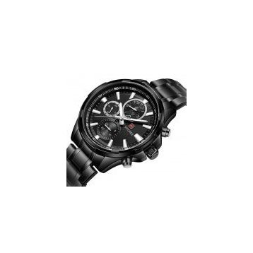 Naviforce STM09 Siyah Spor Çelik Erkek Kol Saati