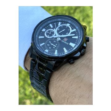 Naviforce STM09 Siyah Spor Çelik Erkek Kol Saati