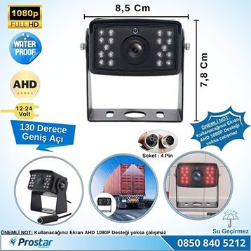Navistar 8010 Ledli AHD 1080P Alüminyum Büyük Boy Gece Görüşlü Kamera