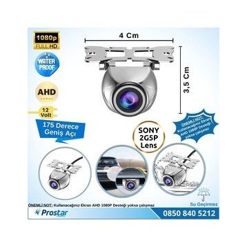 Navistar AHD 1080P Sony 2G5P Balıkgözü 175 Derece Geniş Açılı Araç Geri Görüş Kamerası