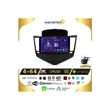 Navistar Chevrolet Cruze 4 GB + 64 GB Kablosuz Carplay 2008-2015 Android 13 Navigasyon Multimedya Sistemi