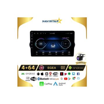 Navistar Fiat Egea 4 GB + 64 GB Kablosuz Carplay 2015-2022 Android 13 Navigasyon Multimedya Sistemi