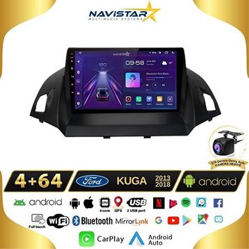 Navistar Ford Kuga 4 GB + 64 GB Android 13 Kablosuz Carplay 2013-2018 Navigasyon Multimedya Sistemi