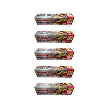 Nazenin 30x45 cm 20'li Düz Kilitsiz Şeffaf Büyük Boy Buzdolabı Poşeti