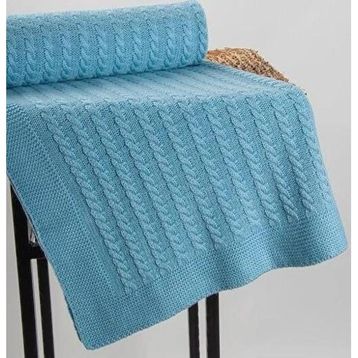 Nazik Home Funny Mavi 90x90 cm Bebek Battaniyesi