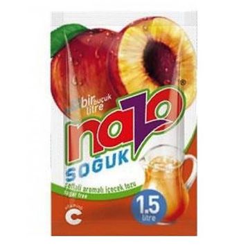 Nazo 9 gr Şeftali Aromalı Toz İçecek (24 adet)