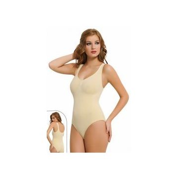 NBB 2979 Beyaz Kadın Çıtçıtlı Body Korse