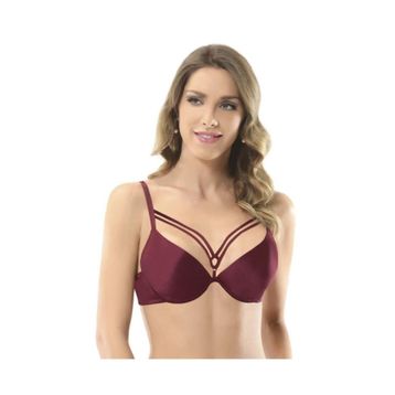 NBB 3696 Bordo Hafif Destekli İpli Kadın Sütyen