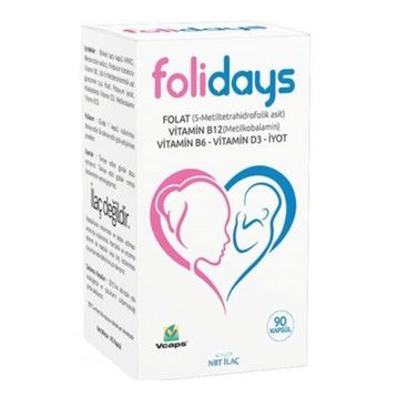 Nbt İlaç Folidays 90 Kapsül