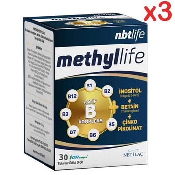 Nbt Life Methyllife Aktif B Kompleks 30 Kapsül
