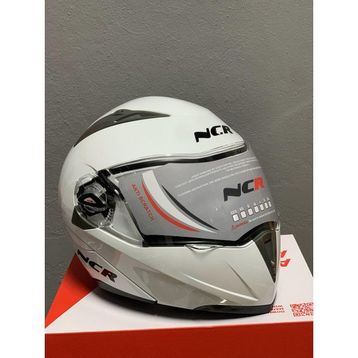 Ncr Çene Açılır Vizörlü Beyaz Motosiklet Kaskı