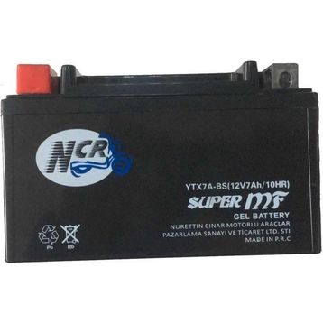 NCR YTX7A-BS 12V7AH/100HR Scooter 125 - 150 Ncr Akü