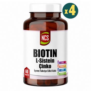 Ncs Biotin L-Sistein Çinko 4x60 Tablet