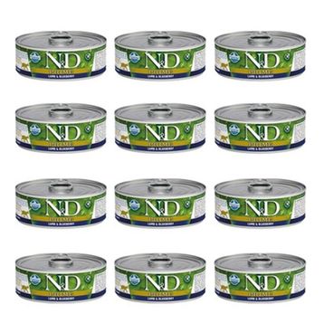 N&D 12x80 gr Kuzulu Yaban Mersinli Yetişkin Kedi Konservesi