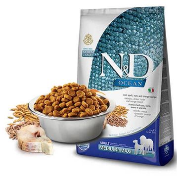 N&D 2.5 kg Morina Balıklı Portakallı Küçük Irk Yetişkin Kuru Köpek Maması