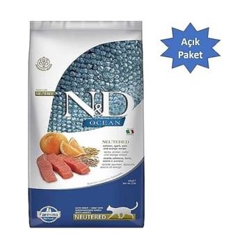 N&D 4 kg Açık Düşük Tahıllı Kısırlaştırılmış Ocean Somonlu ve Portakallı Kedi Maması