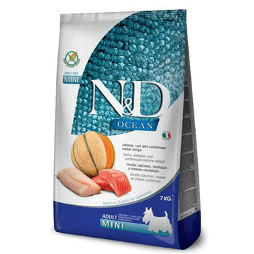 N&D 7 kg Ocean Somon Balıklı ve Morina Balıklı Küçük Irk Tahılsız Köpek Maması