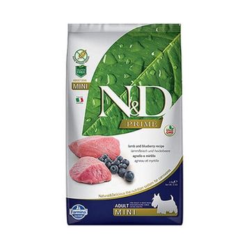 N&D AND-0025 2.5Kg Kuzu Etli Yaban Mersinli Küçük Irk Tahılsız Yetişkin Köpek Maması