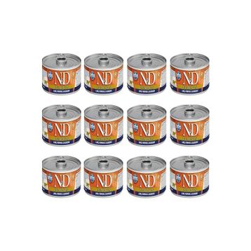 N&D Balkabaklı Kuzu Etli ve Yaban Mersinli 12 x 80 gr Konserve Yetişkin Kedi Maması