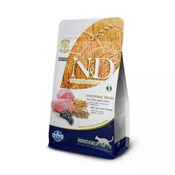 N&D Düşük Tahıllı Kuzu Etli ve Yaban Mersinli Özel 5 kg Kedi Maması