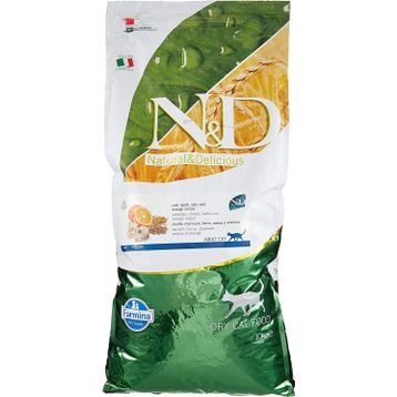 N&D Düşük Tahıllı Morina Balığı ve Portakallı 10 kg Yetişkin Kedi Maması