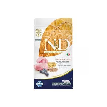 N&D Kuzu Yaban Mersini Adult Az Tahıllı 1.5 kg Kedi Maması
