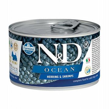 N&D Ocean 6x140 gr Ringa Balığı-Karides Yetişkin Köpek Konservesi