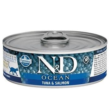 N&D Ocean 70 gr Ton Balığı ve Somonlu Kedi Konservesi
