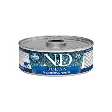 N&D Ocean 80 gr M.Balığı Karides Balkabağı Yavru Kedi Konservesi
