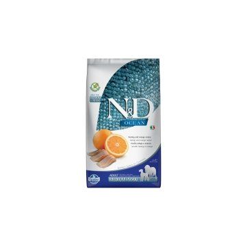 N&D Ocean Ringa Balıklı ve Portakallı 2,5 kg Orta ve Büyük Irk Tahılsız Yetişkin Köpek Maması