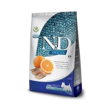 N&D Ocean Tahılsız Ringa Balıklı Portakallı Küçük Irk Özel 7 kg Köpek Maması