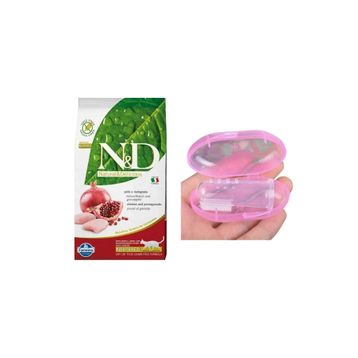 N&D Premier Tahılsız Tavuklu ve Narlı 1.5 kg Kısırlaştırılmış Kuru Kedi Maması + Parmak Diş Fırçası