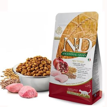 N&D Prime Düşük Tahıllı Tavuk ve Narlı 10 kg Kısırlaştırılmış Kedi Maması
