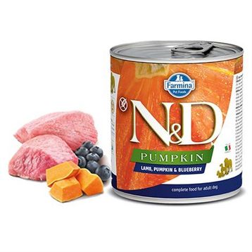 N&D Pumpkin 285 gr Kuzulu-Yaban Mersinli Köpek Konserve