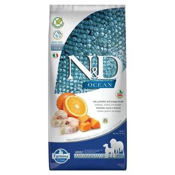N&D Pumpkin Balkabaklı Balıklı Medium Maxi Tahılsız 12 kg Köpek Maması