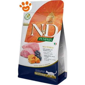 N&D Pumpkin Kuzu Etli Neutered Tahılsız 1.5 kg Kedi Maması
