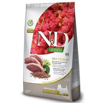 N&D Quinoa Mini Ördek ve Brokoli Yetişkin Kısırlaştırılmış 7 kg Köpek Maması