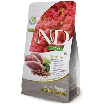 N&D Quinoa Ördek Etli Kinoalı Brokolili 1.5 kg Kısırlaştırılmış Kedi Maması