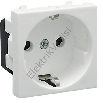 Ne-Ad 2008 45x45 Topraklı Priz