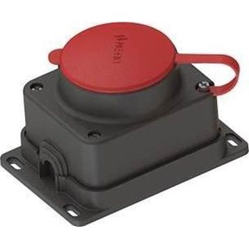 Ne-Ad 4007 3x25A Kauçuk Duvar Prizi