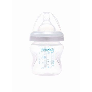 Neavita 0 Ay+ 140 ml Geniş Ağız Desenli Kulpsuz Biberon