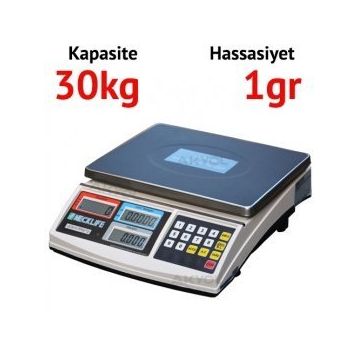 Necklife JCS-A Hassasiyet 1 gr Max 30 kg Dijital Sayıcı Terazi