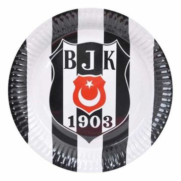 Nedi BJK1619 Beşiktaş Lisanslı 8'li 23 cm Karton Tabak