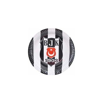 Nedi BJK1619 Beşiktaş Lisanslı 8'li 23 cm Karton Tabak
