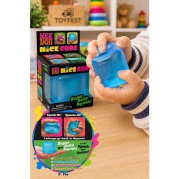 Needoh Nice Cube Sensory Squishy Mavi Stres Oyuncağı